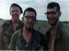 Returning from a patrol, Platson, Salazar and Datish were unshaven and grubby