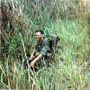 Salazar sitting in some Elephant grass