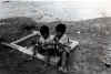 Local kids playing near the airfield