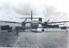 An Army plane on the steel mesh tarmac